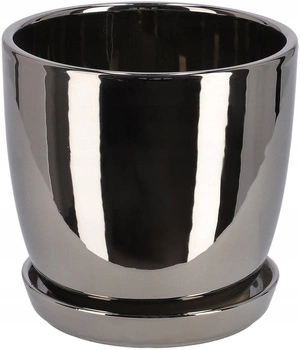 Doniczka osłonka ceramiczna z podstawką ⌀15