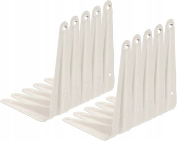 Kątownik pod półkę wspornik podpórka 10x7,5 cm 10 szt. - Kolor biały