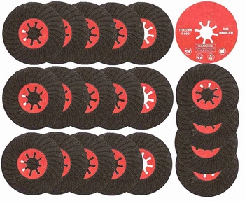 Dysk tarcza szlifierki krążek ścierny 100 gres - 20 szt.