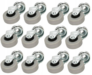 Kółko obrotowe meblowe 40 mm łożysko otwór koło - 12 szt.
