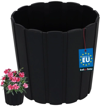 Doniczka plastikowa antracyt 4x13 cm