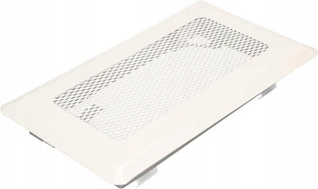 Kratka wentylacyjna kominkowa metalowa 10x20 biała