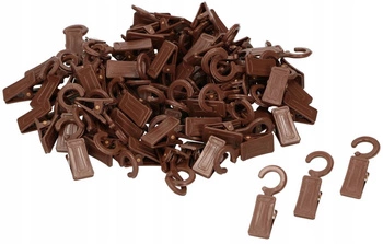 Żabka plastikowa do karnisza drewnianego zestaw 100 szt.