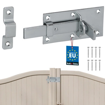 Zasuwa prosta uniwersalna do drzwi furtki bramki stalowa 100 mm