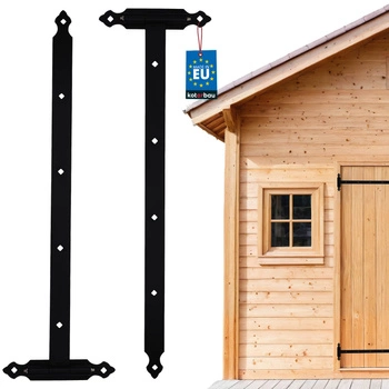 Zawias pasowy z kulką stały garażowy drzwi 845 mm - 2 szt.