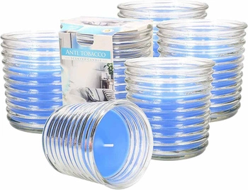 Zestaw świeca świeczka zapachowa szklana słoik 6 szt.