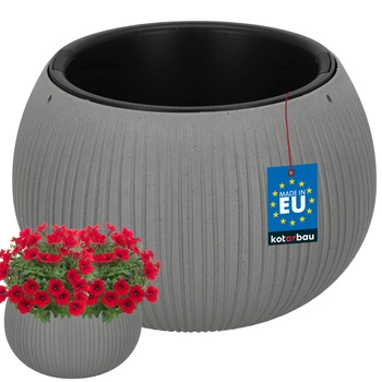 Doniczka z wkładem 290x200 mm imitacja betonu