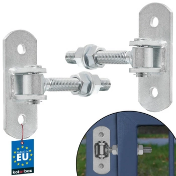 Zawias bramowy wkręcany regulowany m18 furtki bram - 2 szt.