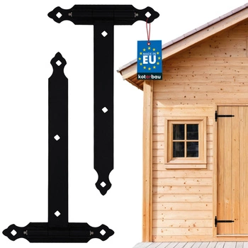 Zawias pasowy z kulką stały garażowy drzwi 415 mm - 2 szt.