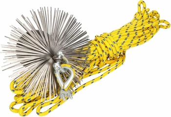 Zestaw kominiarski 250 mm do czyszczenia kominów 12 m