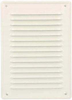 Kratka wentylacyjna kominowa z siatką 230x165 biała