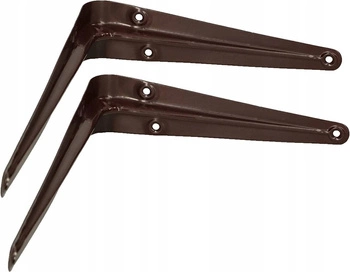 Kątownik pod półkę wspornik podpórka 20x15 cm  2 szt. - Kolor brązowy