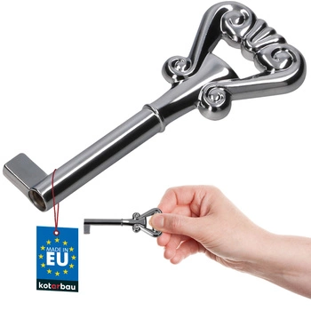 Kluczyk klucz meblowy barkowy uniwersalny ozdobny retro chrom 7 cm