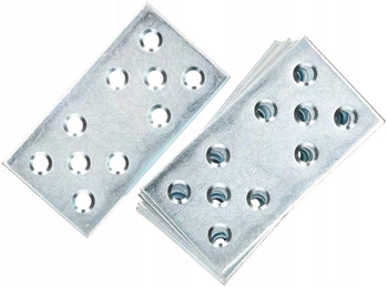 Płytka perforowana łącznik 76x40 mm płaski - 50 szt.