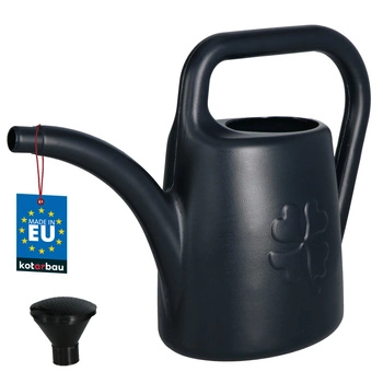 Konewka ogrodnicza 4,5 l plastikowa z sitkiem antracyt