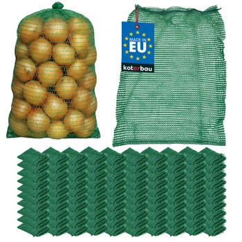 Worek raszlowy zaciąg na cebulę ziemniaki 15 kg 40x60 cm zestaw 100 szt.