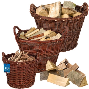 Kosze do przechowywania wiklinowe zestaw 3 szt 30 cm 40 cm 50 cm.