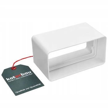 Złączka łącznik kanału płaskiego biały 120x60 mm