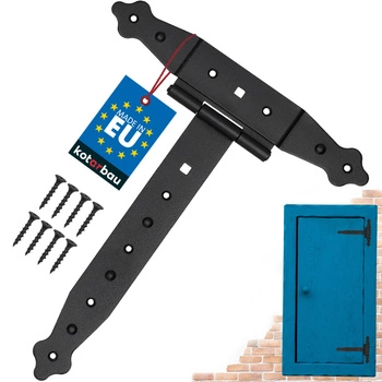 Zawias altanowy krzyżowy czarny 250 mm
