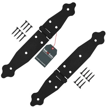 Zawias ozdobny do okiennic drzwi altan skrzyń 100x150x35 mm zestaw 2 szt.