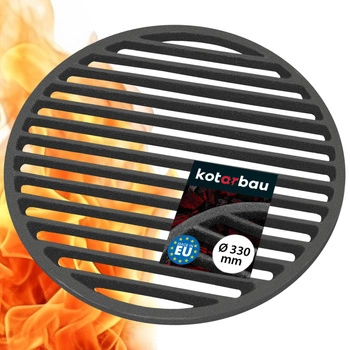Ruszt żeliwny okrągły do pieca kominkowy kotła 330