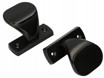 Pochwyt drzwiowy komplet 65 drzwi furtki bramki - 2 szt. - Kolor czarny