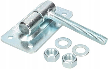 Zawias bramowy regulowany z kulką ø 30 m18 przykręcany