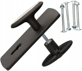 Klamka drzwi garażowych bram garażu zamek wkładka