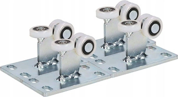 Wózek 3-rolkowy bramowy fi 25 stały rolki bram - 4 szt.