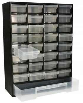 Organizer 33-szufladkowy warsztatowy szafka regał szuflady modułowe