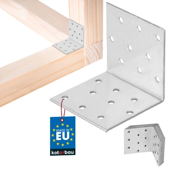 Kątownik ciesielski ocynkowany 60x60x60 mm zestaw 12 szt.