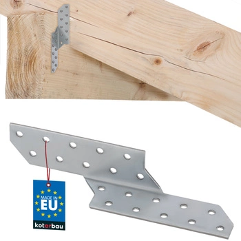 Łącznik ciesielski krokwiowy złącze płatwiowe lewy 170x35 mm