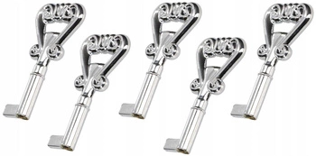 Kluczyk meblowy barkowy uniwersalny ozdobny retro chrom 54 mm zestaw 5 szt.