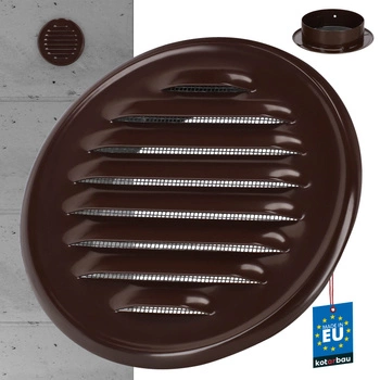 Kratka wentylacyjna stal nierdzewna okrągła siatka fi 100 mm