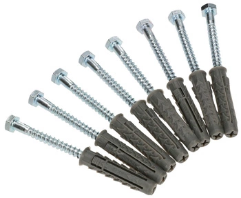Kołki rozporowe 12x80 mm wkręty zestaw 8 szt.