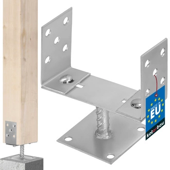 Podstawa słupa przykręcana u 0-200 mm wspornik kotwa na stopce