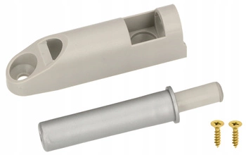 Amortyzator z adapterem do cichego zamykania szafek - Kolor popiel