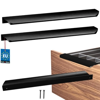 Uchwyt meblowy aluminium czarny mat 256/276 mm zestaw 2 szt