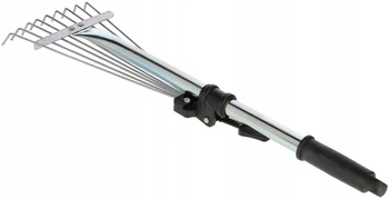 Grabie 9-zębne do liści 300 mm grabki do liści trawy z trzonem