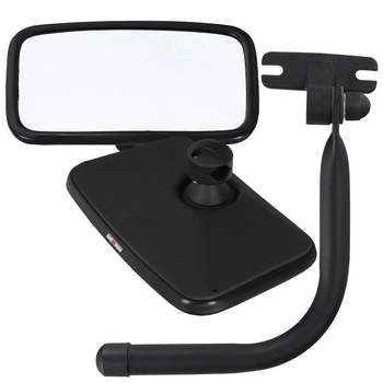 Lusterko uniwersalne z ramieniem na gałkę do ciągnika koparki 25x16,5 cm