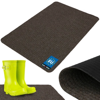 Wycieraczka do butów chłonna antypoślizgowa dywanik mata brązowa 100x66 cm