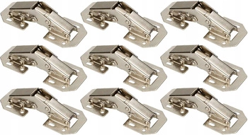 Zawias meblowy puszkowy 105 mm do szafek 10 sztuk