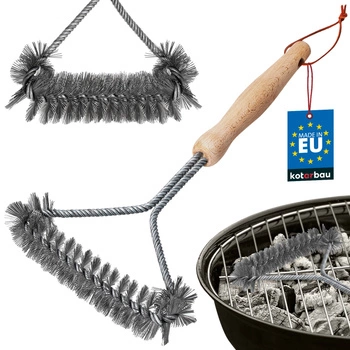 Szczotka druciana czyszczenia rusztu grilla 20x34