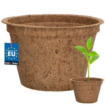 Naturalna doniczka z włókna kokosowego fi 21,5 cm