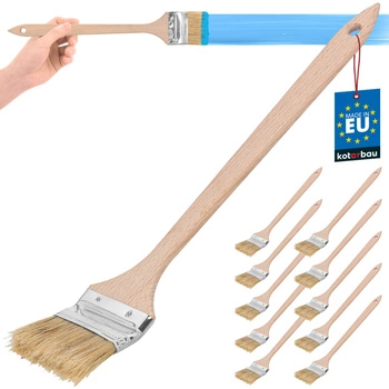 Pędzel wygięty do kaloryferów grzejników mały wąski 63 mm zestaw 10 szt.