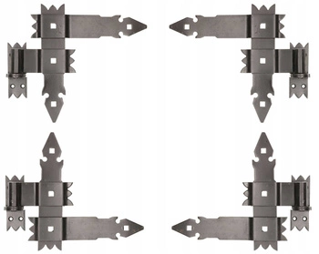 Zawias pasowy kątowy 250 garażowy narożny do okiennic