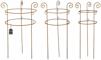 Zestaw podpora rdza podpórka pergola stal kwiatów - Kolor rdza