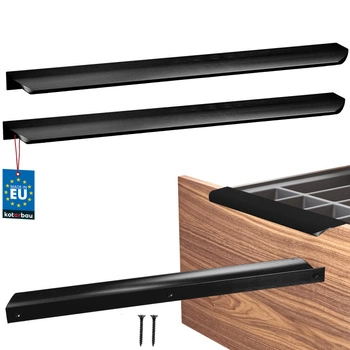 Uchwyt meblowy aluminium czarny mat 320/340 mm zestaw 2 szt