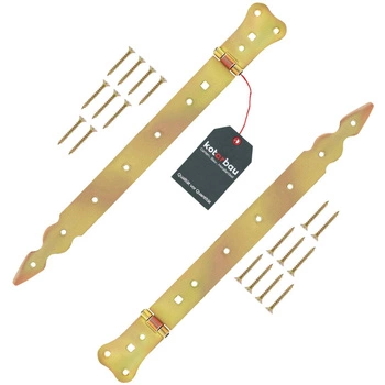 Zawias altanowy wąski do okiennic drzwi złoty 350 mm zestaw 2 szt.