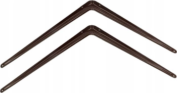 Kątownik pod półkę wspornik podpórka 35x30 cm  2 szt. - Kolor brązowy